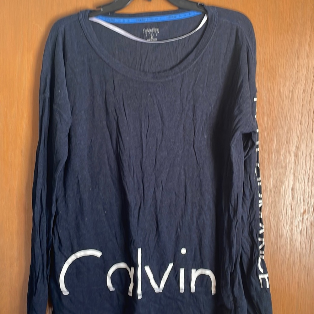 Navy Calvin Klein long sleeve